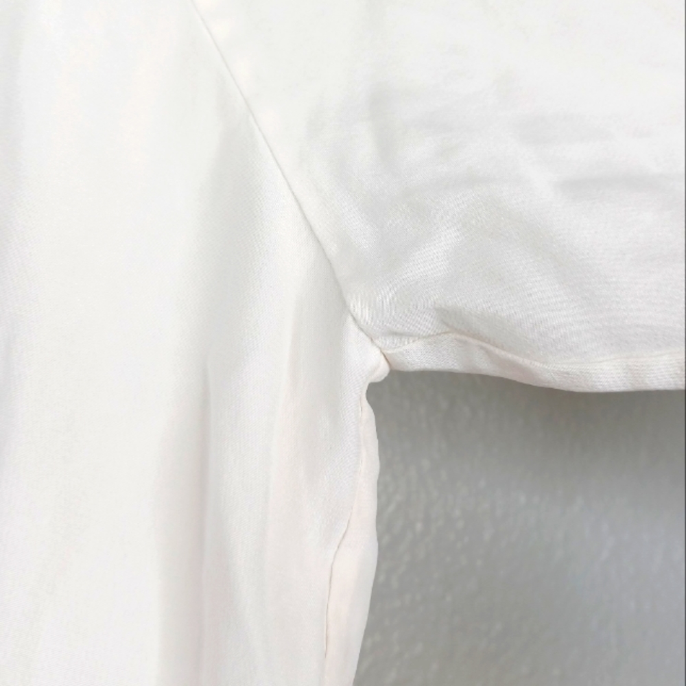 R | Label Silk Ribbed Blouse - Picture 10 of 11
